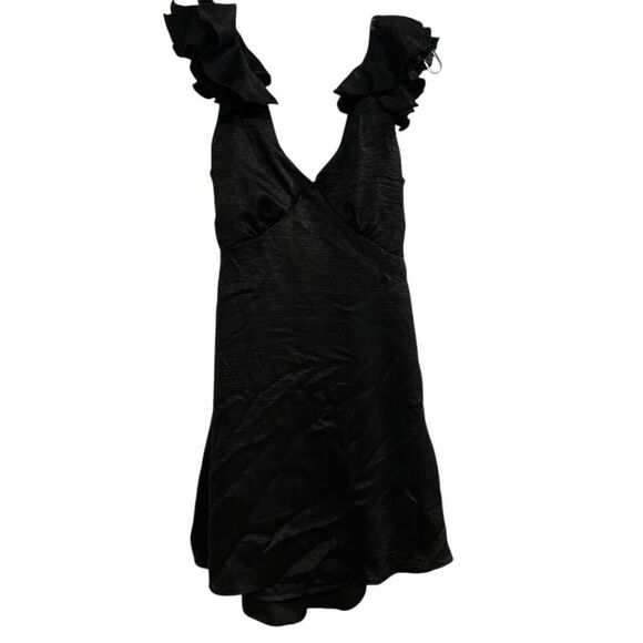 Altar'd State Women's Black Flutter Sleeve Mini Dress Size S - Picture 1 of 16